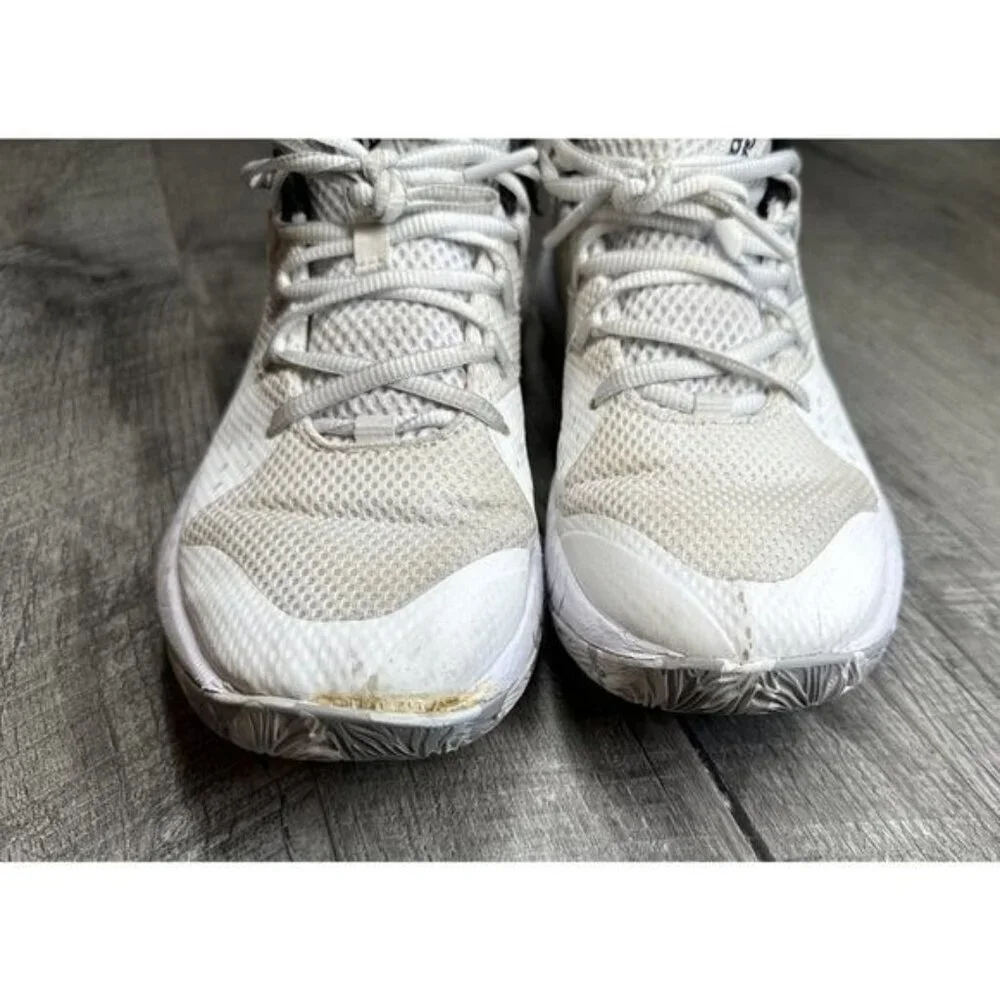Under Armour Womens HOVR Basketball Shoes 10 White Athletic Sneakers Performance